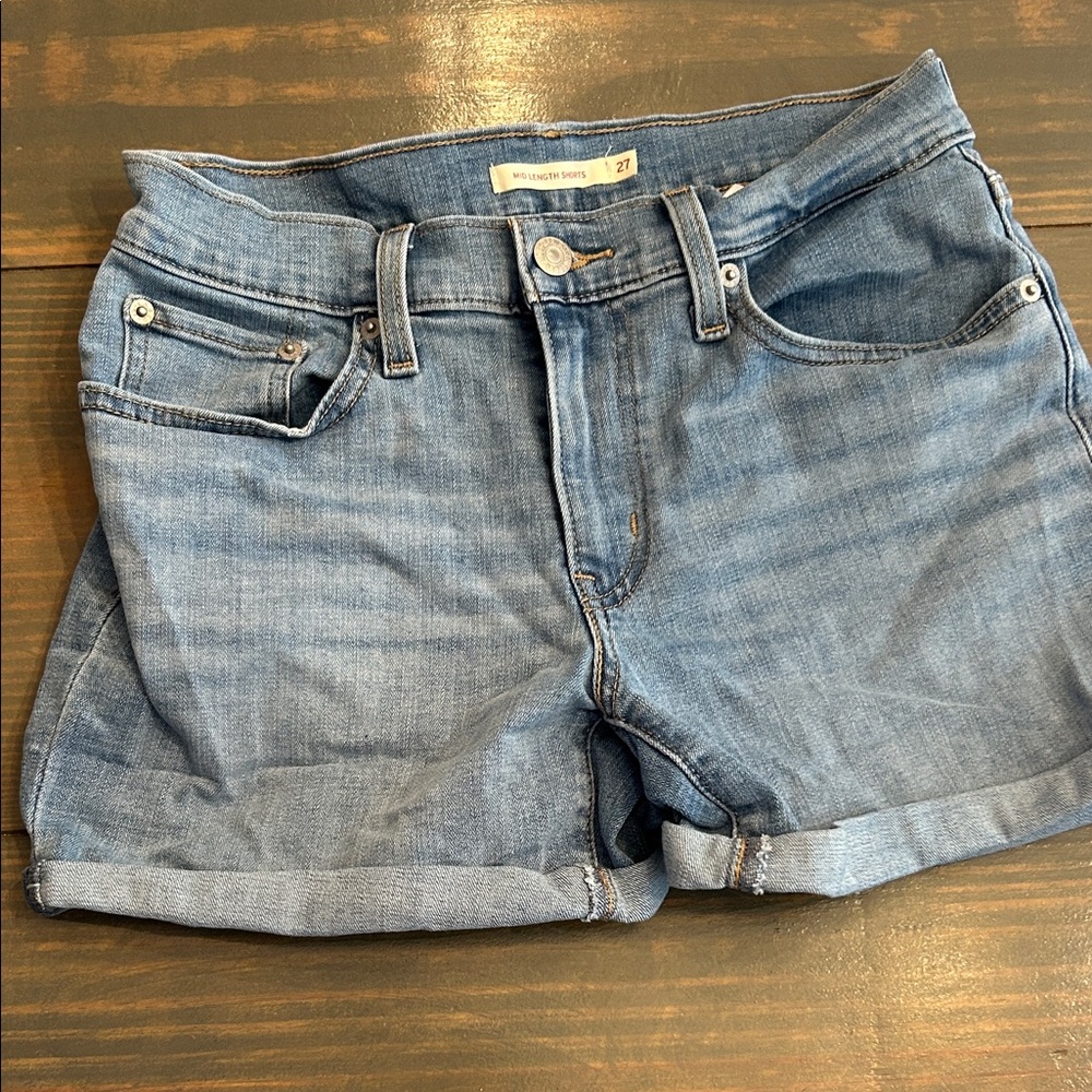 Levi's Women's Blue Denim Shorts